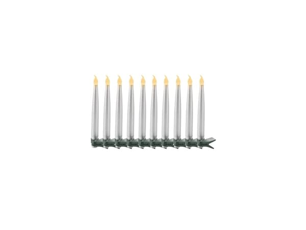 Sirius Home 36217, Sølv, 10 ampuller, LED, Batteri, Batteri, AAA