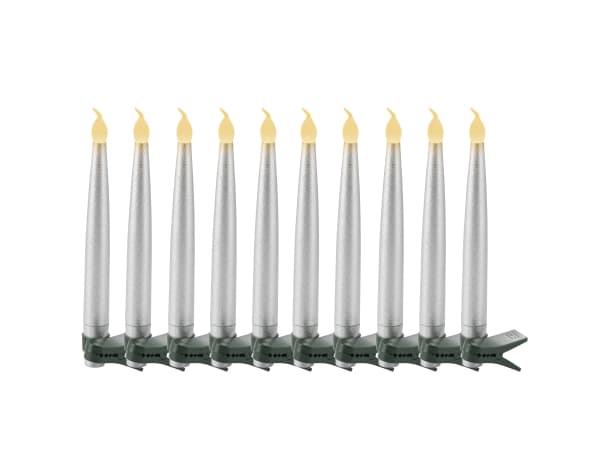 Sirius Home 36217, Sølv, 10 ampuller, LED, Batteri, Batteri, AAA Sølv