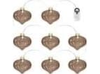 Sirius Home Millie Garland, Kjede, Brun, 8 ampuller, Batteri, AA, 1300 mm