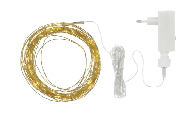 Sirius Knirke Lyskæde 80 LED - Klar/Guld