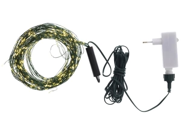 Sirius Knirke Valoketju 200 LED - kirkas/vihreä
