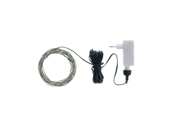 Sirius Knirke Ljuskedja 160 LED - Klar/Grön