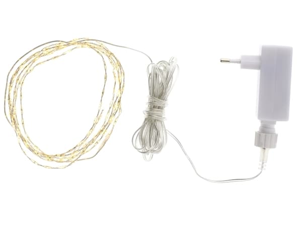 Sirius Kiki Ljuskedja 155 LED - Klar/Silver - 2+3 meter