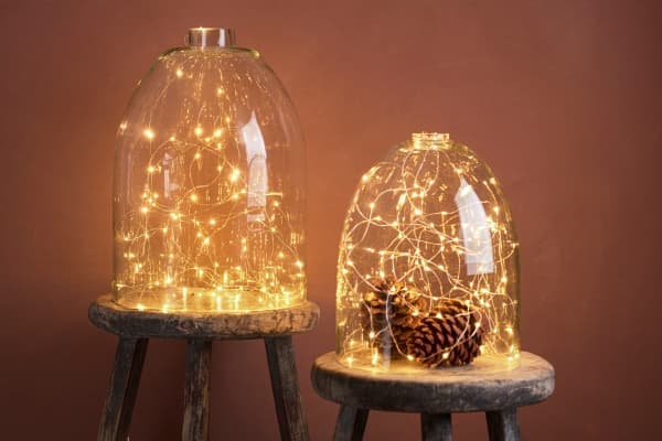Sirius Knirke Lyskæde 160 LED - Klar/Guld