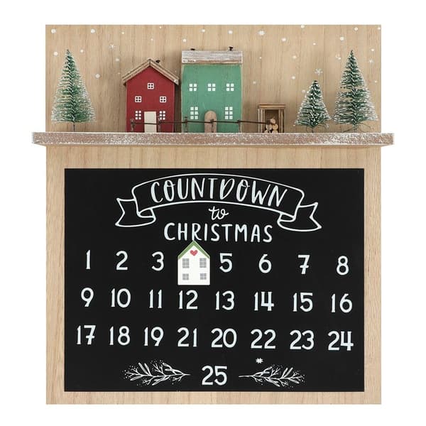 Something Different MDF Christmas Advent Calendar Multicoloured One Size