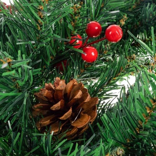 Julepynt Dørkrans Dekorativ Ornamental Ornament 60cm Tykk XXL
