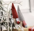 Miniatyrbillede 6 af 10: Stående nisse - sæt med 2 stk. S17238