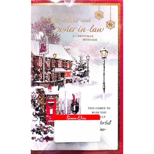 Simon Elvin For A Special Brother And Sister Christmas Card (Pack of 6) White/Red One Size