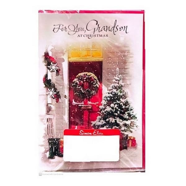 Simon Elvin For You Grandson Christmas Card (Pack of 6)