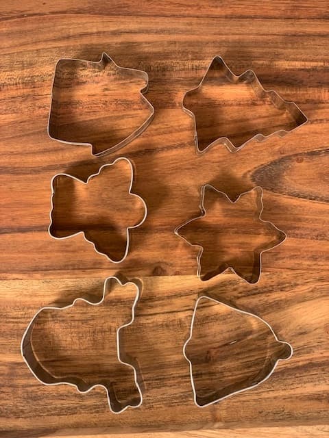 Pepparkaksformar 6 delar