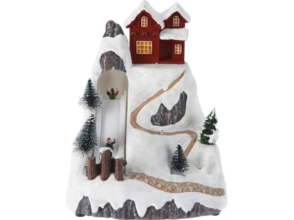 Joulukoriste Nenurodite ELECTRIC DECOR CHRISTM TOWN 21X17CM 3XAA