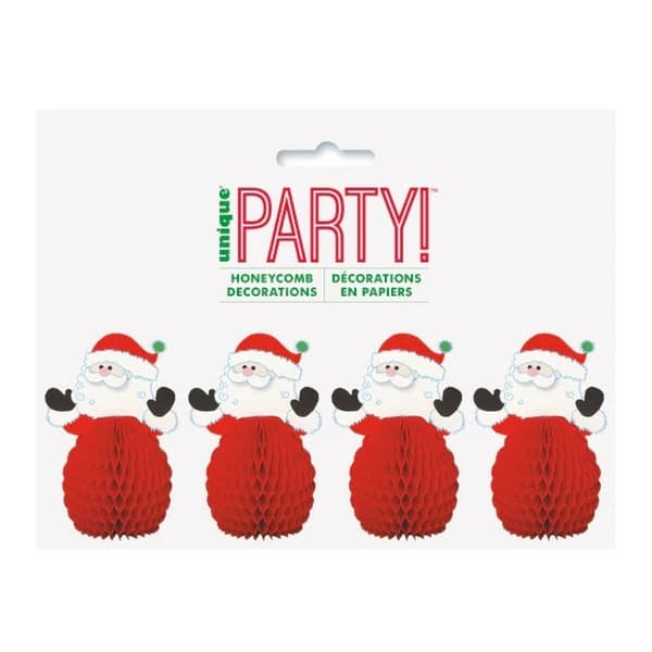 Generique Santa Claus Christmas Party Centrepiece (Pack of 4)