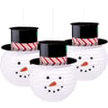 Miniatyrbilde 1 av 2: Paper Snowman Christmas Lantern (Pack of 3)