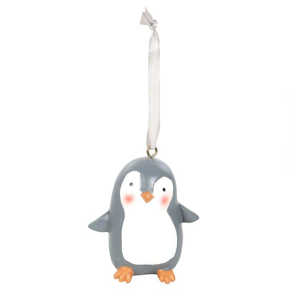 Something Different Penguin Hanging Ornament White/Grey One Size