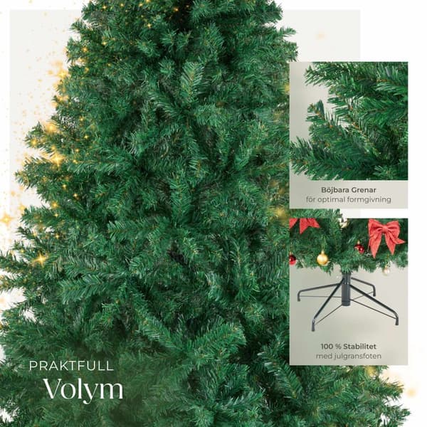 Julgran Dasher, konstgjord med naturtroget utseende - 210 cm
