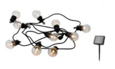 Sirius Lucas Solar Startsæt - Klar/Sort - 10 LED Sort