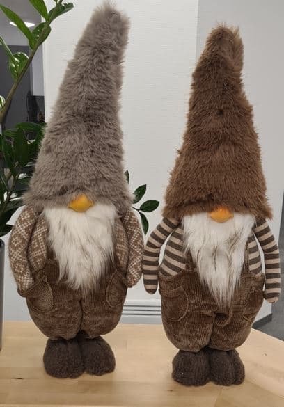 Tomte Greige/Brun Mönstrad 63cm