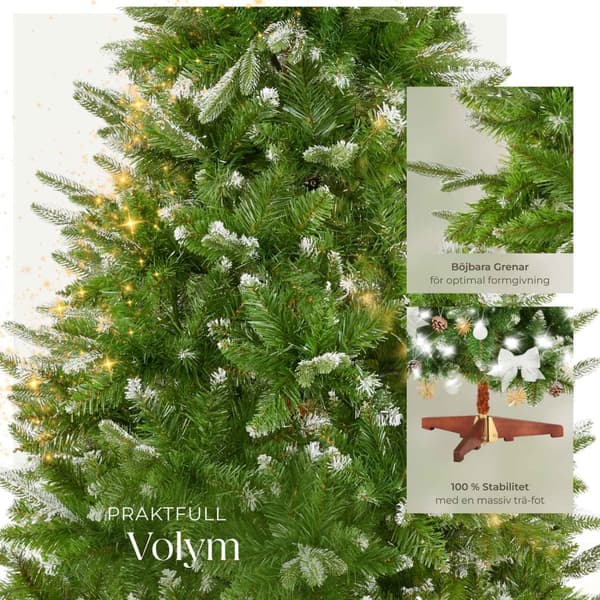 Julgran konstgjord Blitzen, 180 cm, sprutgjutna granbarr - grön
