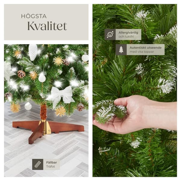 Julgran konstgjord Blitzen, 180 cm, sprutgjutna granbarr - grön