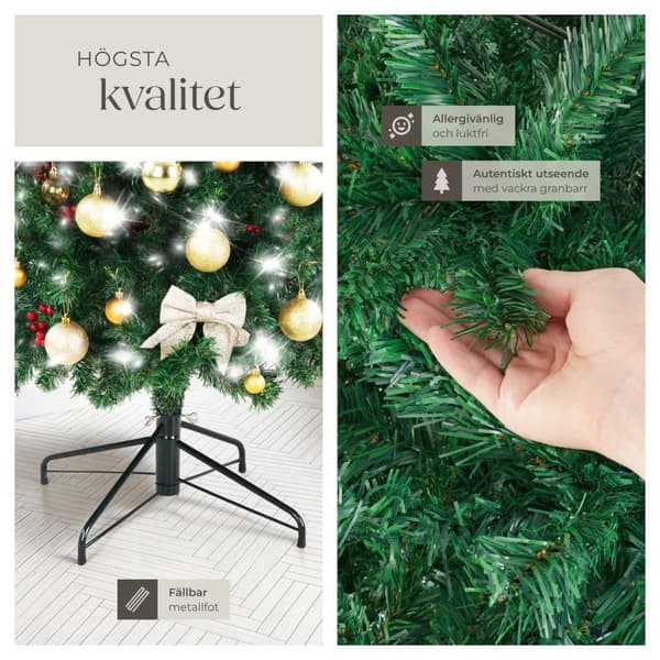 Konstgjord julgran Comet, naturtrogen design - 210 cm