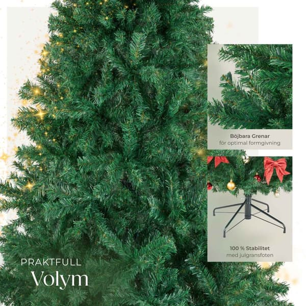 Julgran Dasher, konstgjord med naturtroget utseende - 230 cm