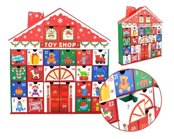 Återanvändbar Adventskalendrar Fylld m Bilar MindGame Squishy Pop-it mm
