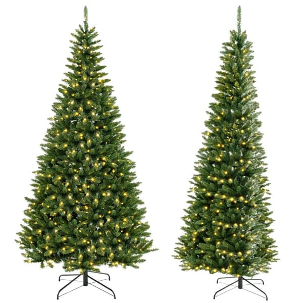 Kunstig juletræ, 240x112x60 cm, Grøn