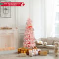 Miniatyrbillede 3 af 8: Kunstig juletræ, Snefaldet 5 FT, 5ftx1.4ft, Lyserød