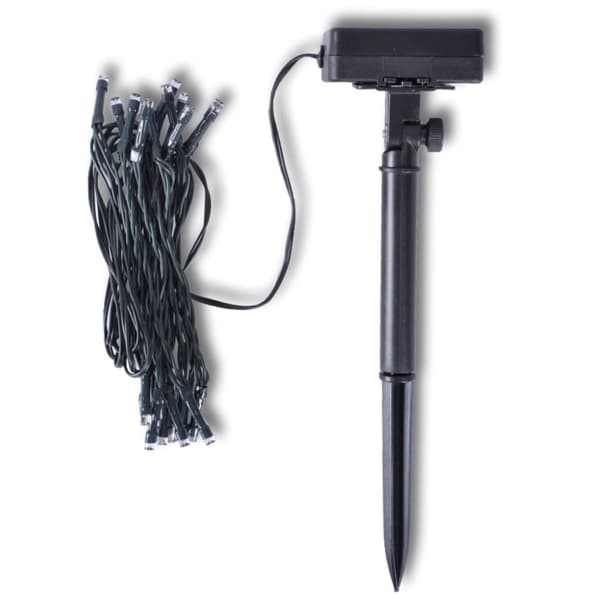 vidaXL Bold af buksbomved, kunstklippede kunstige blade, 27 cm, med LED-kæde