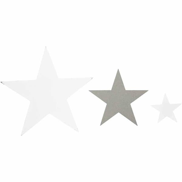 Pappersstansar - Lager-på-lager - Stjärna - 3 mixade