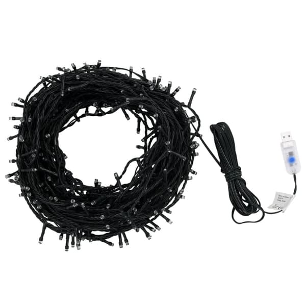 vidaXL Ljusslinga 400 LED inne/ute 40 m kallvit