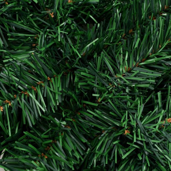 vidaXL Julgirlanger 4 st med julkulor grön 270 cm PVC