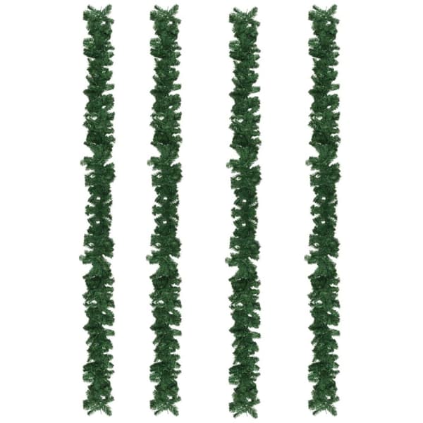 vidaXL Jouluköynnökset 4 kpl vihreä 270 cm PVC