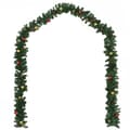 Miniatyrbillede 2 af 7: vidaXL juleguirlander 4 stk. med kugler 270 cm PVC grøn