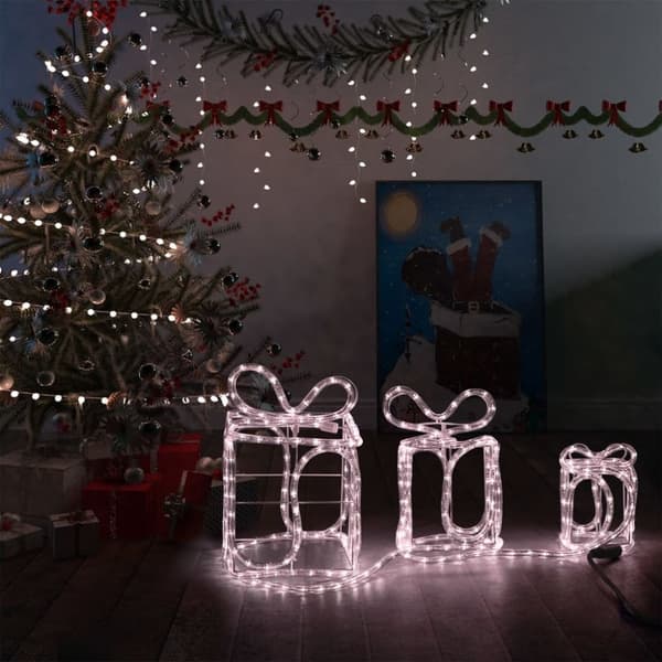 vidaXL Juldekoration julklappar med 180 LED inomhus/utomhus