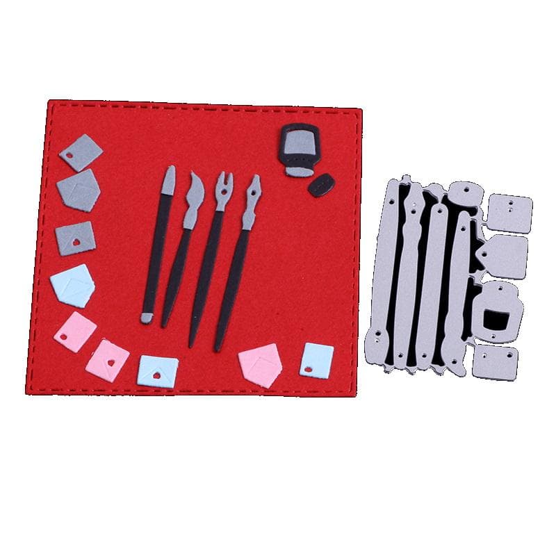 scrapbook dies metall pensel kuvert penna