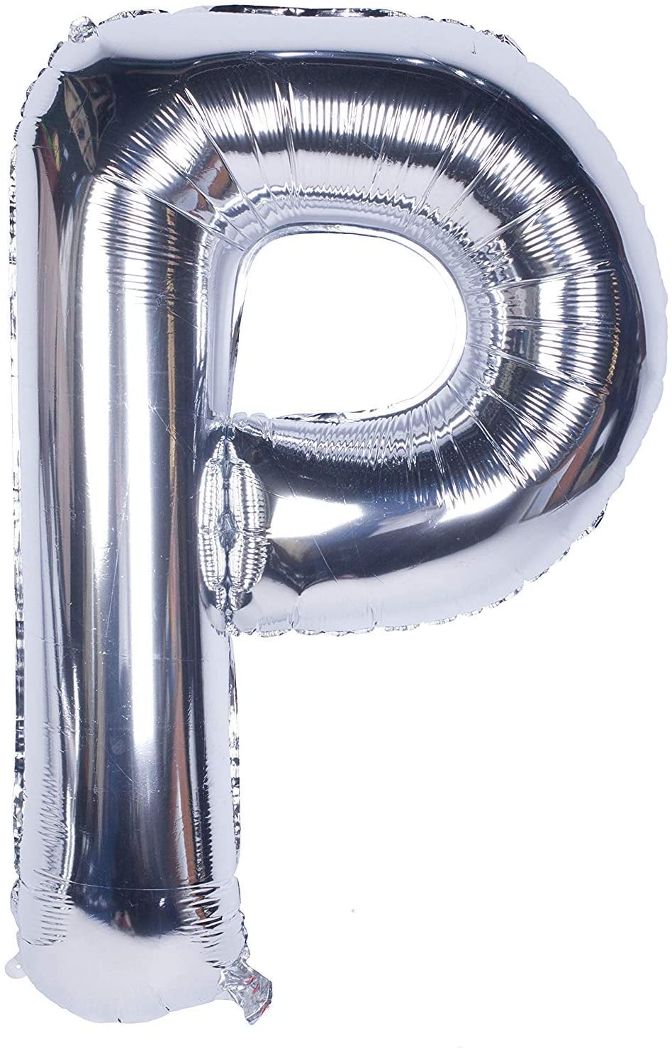 Bokstavsballong 53 cm, bokstav P - silver
