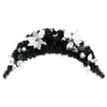 Miniatyrbillede 3 af 6: vidaXL julekrans buefacon med LED-lys 90 cm PVC sort