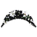 Miniatyrbillede 1 af 6: vidaXL julekrans buefacon med LED-lys 90 cm PVC sort