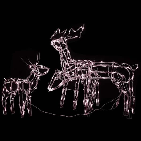 vidaXL juledekoration i 3 dele rensdyr 229 LED'er