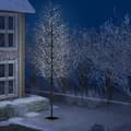 Pikkukuva 1 / 11: vidaXL Joulukuusi 2 000 kylmän valkoista LED-valoa kirsikankukka 500cm