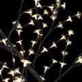 Miniatyrbild 6 av 9: vidaXL Plastgran 128 LEDs körsbärsblommor varmvitt ljus 120 cm
