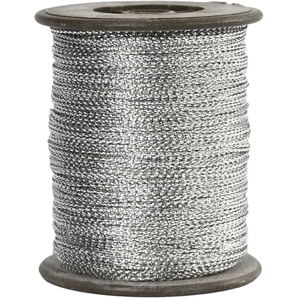 Tråd - Tjocklek 0,5 mm - Silver - 100 m
