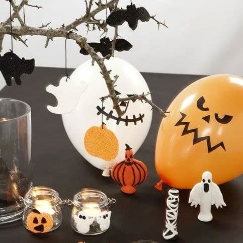 Halloween paljettmix - stl. 10-20 mm - 250 g