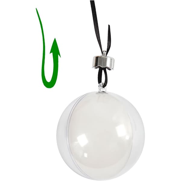 Tvådelade Julgranskulor - dia. 5+6+8 cm - 60 st