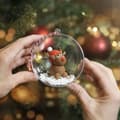 Miniatyrbild 6 av 9: Tvådelade Julgranskulor - dia. 5+6+8 cm - 60 st