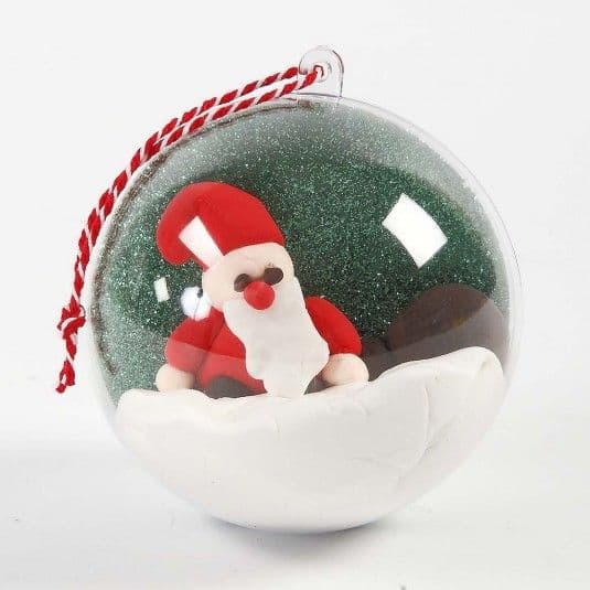 Tvådelade Julgranskulor - dia. 5+6+8 cm - 60 st
