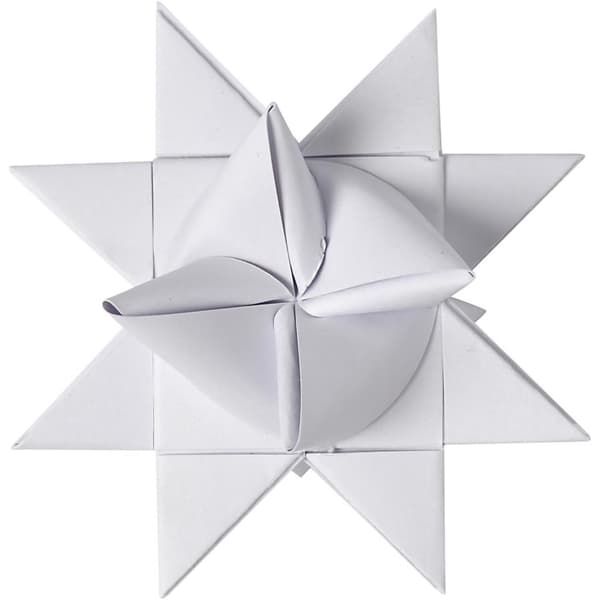 Pappersstrimlor - B: 15 mm - Vit - 500 st - L: 45 cm