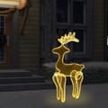 Miniatyrbilde 1 av 7: vidaXL Reinsdyr julepynt med netting 306 LED 60x24x89cm