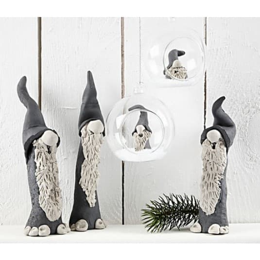 Glaskula med hål - dia. 8 cm - 6 st